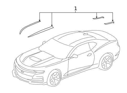 Stripe Tape for 2022 Chevrolet Camaro #3