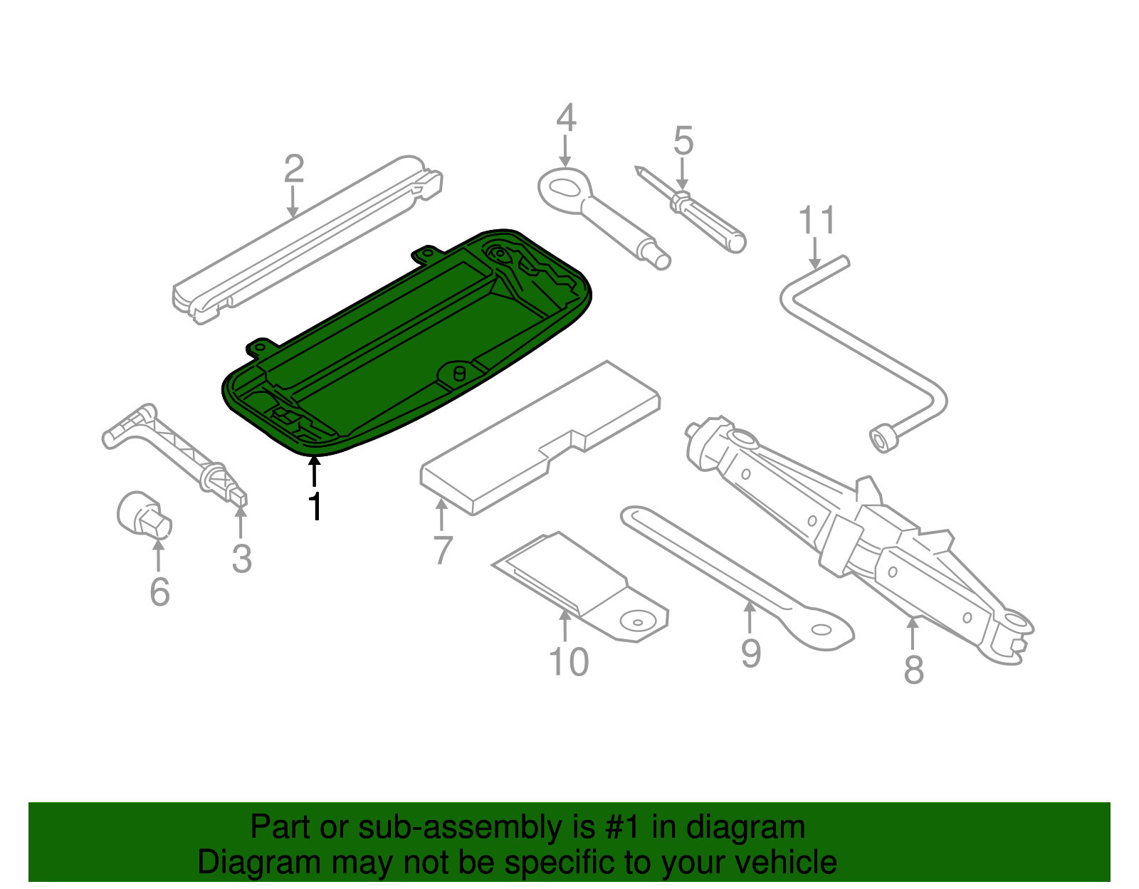 Tool Compartment - BMW (71-10-6-784-443)
