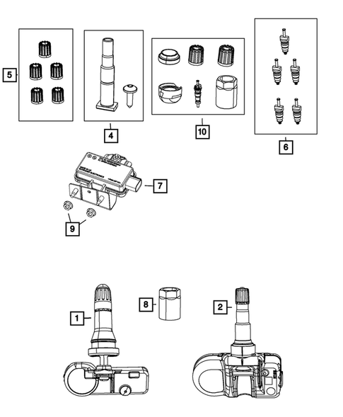 Tire Monitoring System for 2012 Dodge Charger #0