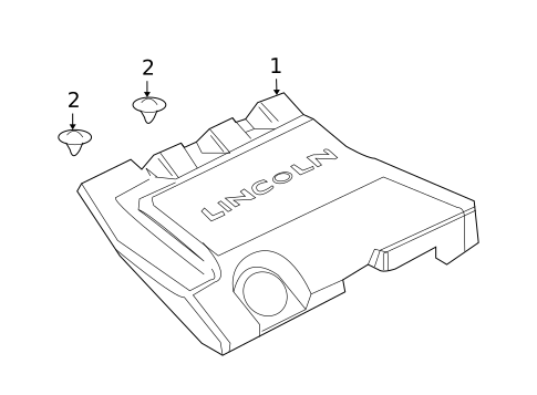 Engine Appearance Cover for 2009 Lincoln MKZ #0