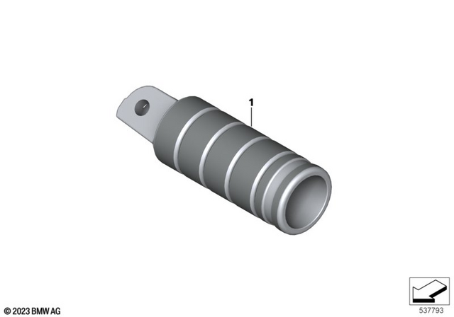 77255A8F3B6 - Design: FußRaste for BMW-Motorrad Image