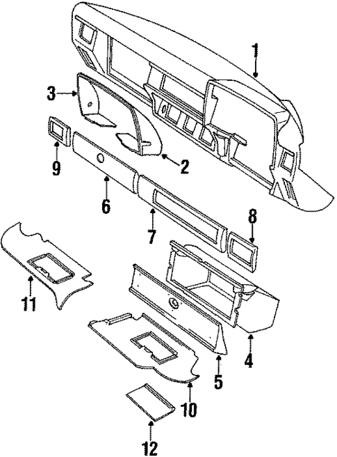Instrument Panel for 1991 Jaguar XJS #0