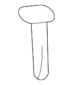 12531779 - Body: Headrest Guide for Buick: Rendezvous, Terraza | Chevrolet: Uplander, Venture | Oldsmobile: Silhouette | Pontiac: Aztek, Montana, Trans Sport | Saturn: Relay Image