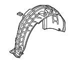 4KE810172C - Body: Wheelhouse Liner for Audi Image image