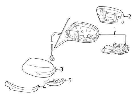 Outside Mirrors for 2008 Subaru Impreza #0