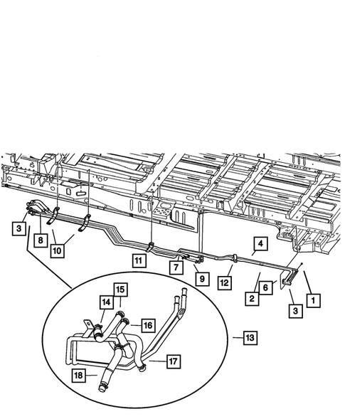 Air Conditioner and Heater Plumbing for 2001 Dodge Caravan #5