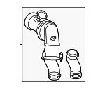 2561411400 - Engine: Front Duct for Mercedes-Benz Image