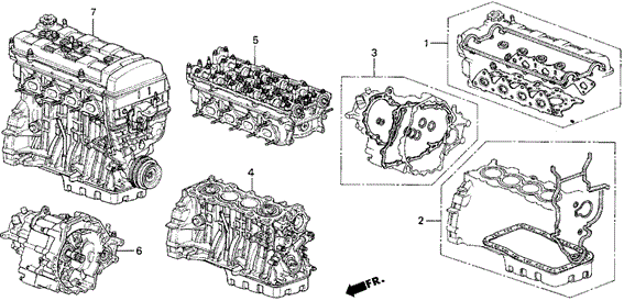 Gasket Kit - Engine Assy.  - Transmission Assy. for 1999 Acura Integra #1