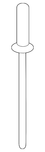 1416003133 - Body: Bumper Cover Rivet for Hyundai Image