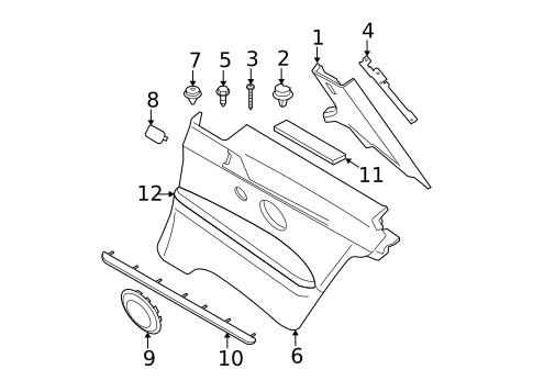 Interior Trim - Quarter Panels for 2013 BMW M3 #1