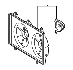 167110H020 - Cooling System: Fan Shroud for Toyota: Camry, Solara Image