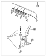 5016511AA - Mopar Accessories - Component Parts: Cargo Tie Down Strap for Mopar Image