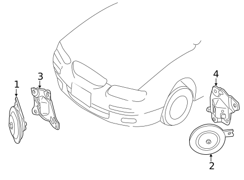 Horn for 1997 Mazda Millenia #0
