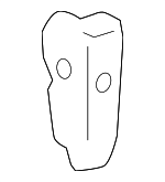 75450SAA013 - Body: Air Vent for Acura: MDX, RDX, TL, ZDX Image