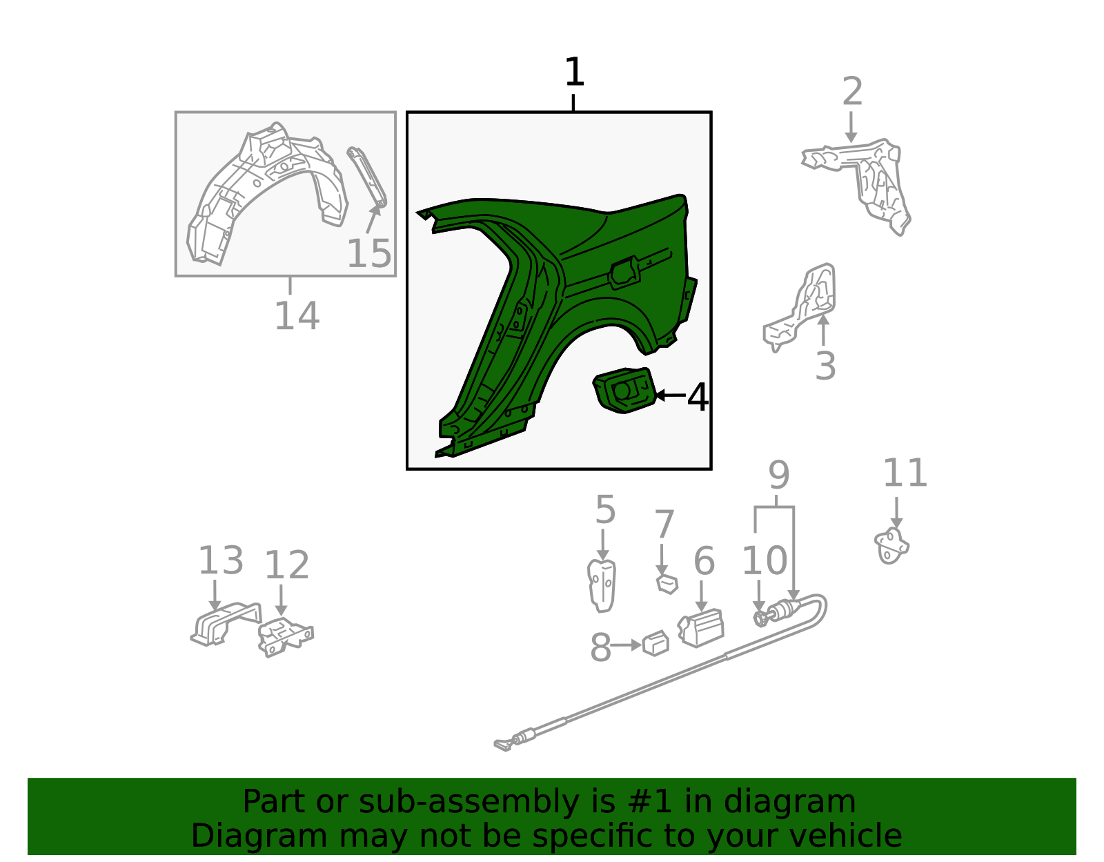 2004-2008 Acura TL Quarter Panel 04646-SEP-A92ZZ | OEM Parts Online