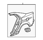 4636SEPA92ZZ - Body: Quarter Panel for Acura: TL Image