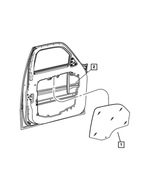 55369142AA - Doors and Related Parts: Front Door Glass, Right for Mopar Image