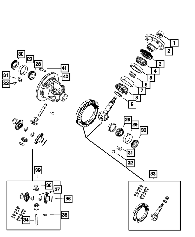 52114600AA - Rear Axle; Corporate 210 MM; Differential and Drive Line: Shaft for Mopar Image