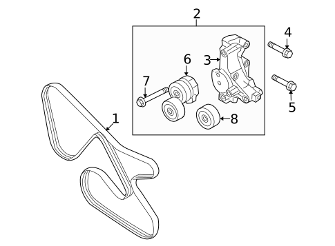 Belts & Pulleys for 2013 Hyundai Genesis Coupe #0