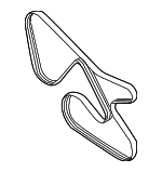 252122C400 - : Serpentine Belt for Hyundai: Genesis Coupe Image