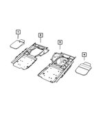 6DZ85DX9AA - Interior Trim: Load Floor Lid for Dodge: Durango | Jeep: Grand Cherokee, Grand Cherokee WK Image