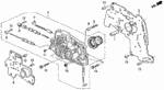 25145PA9010 - Transmission - Automatic: SHAFT, OIL PUMP GEAR for Acura Image