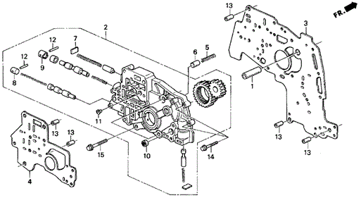 AT Oil Pump Body for 1996 Acura TL #0