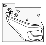 84201FN00B - : Tail Lamp Assembly for Subaru: Crosstrek, Impreza Image