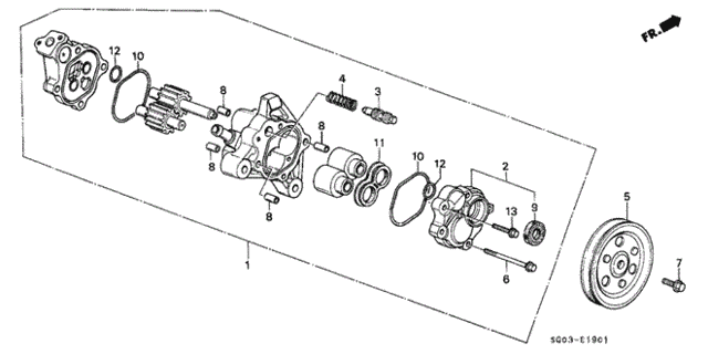 P.S. Pump Components for 1987 Acura Legend #0