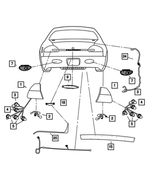 4760075AE - : Taillamp Wiring, Right &amp; Left for Mopar Image