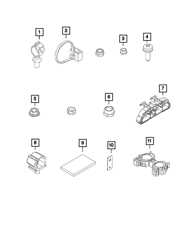 68132491AA - Electrical: Cable Clip for Mopar Image