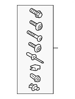 4K0098615 - Body: Hood Mount Kit for Audi: A6 allroad, A6 Quattro, A7 Sportback, RS6 Avant, S6, S7 Sportback Image