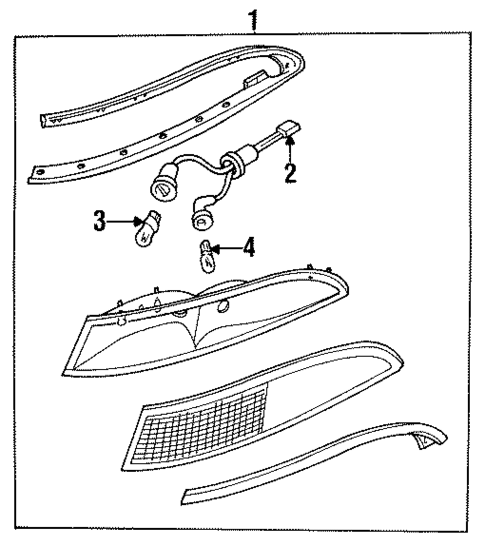 Tail Lamps for 1996 Lincoln Mark VIII #0