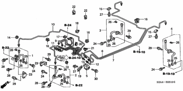 Brake Lines (ABS) (-'03) for 2002 Honda S2000 #0