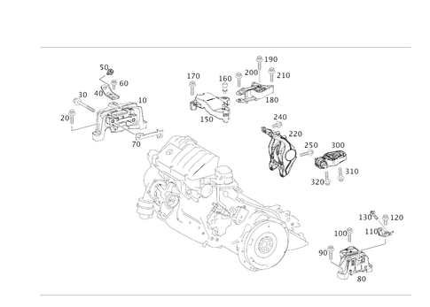 Engine Suspension for 2020 Mercedes-Benz GLA250 #0