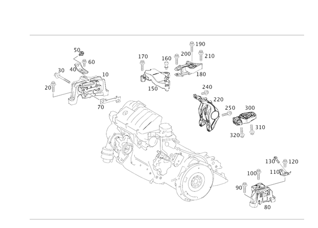 29909803 - Engine Suspension: Screw W Washer Assembly for Mercedes-Benz Image image