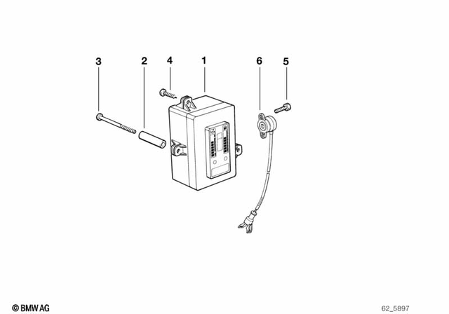 62111459898 - Instruments: Screw - L=16Mm for BMW-Motorrad Image