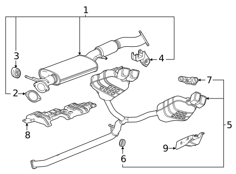 Mufflers for 2025 Chevrolet Traverse #0