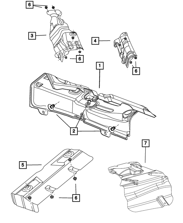 5160241AA - Exhaust: Silencer Clip for Mopar Image