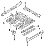 GAYA70271 - Body: Outer Rocker for Mazda: MX-6 Image