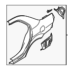 MR981628 - Body: Quarter Panel for Mitsubishi Image