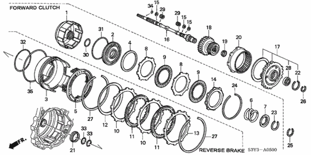 Input Shaft - Forward Clutch for 2002 Honda Insight #0