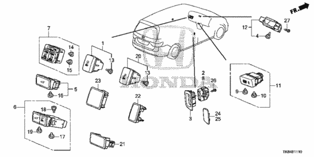 Switch for 2011 Honda Odyssey #0