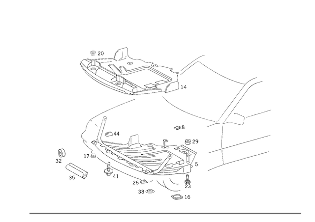 1249870740 - Chassis Sheet Metal: Rubber Bumper for Mercedes-Benz Image image