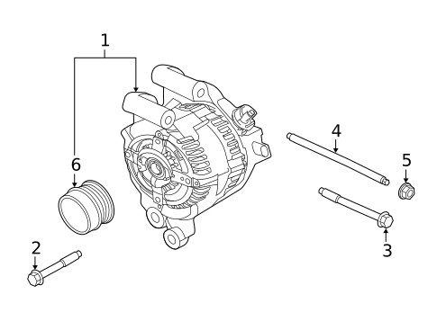 Alternator/Generator & Related Components for 2016 Ford Escape #0