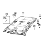 6UA07BD1AA - Interior Trim: Audio Microphone for Ram: 1500, 2500, 3500 Image