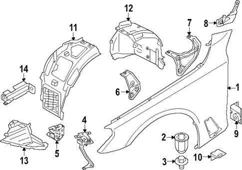 Fender & Components for 2024 BMW 750e xDrive #0