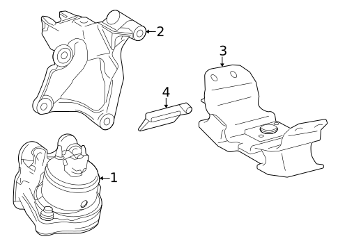 Engine & Trans Mounting for 2023 Lexus LX600 #0