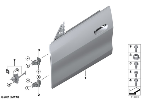 Door, Front for 2022 BMW M440iX #0