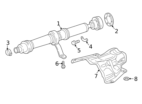 Drive Shaft for 2022 Audi SQ7 #0